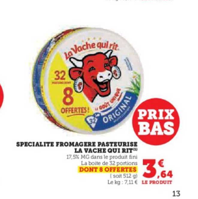 spécialité fromagère pasteurisé la vache qui rit