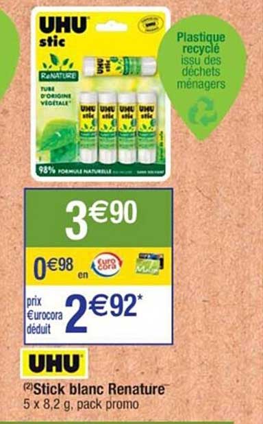 Stick Blanc Renature Uhu