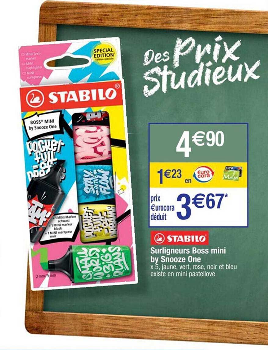 surligneurs boss mini by snooze one stabilo