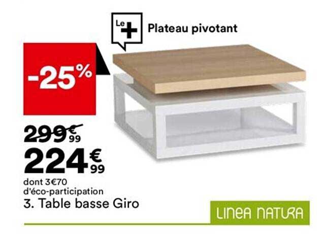 Table Basse Giro Linea Natura