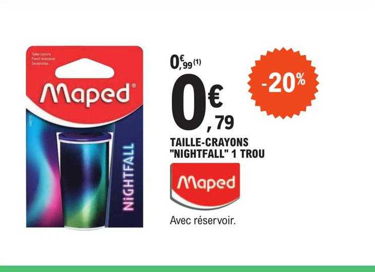taille-crayons "nightfall" 1 trou maped