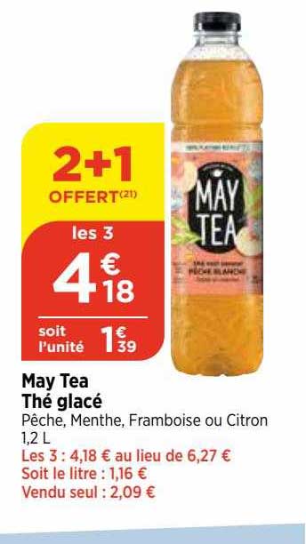 thé glacé may tea