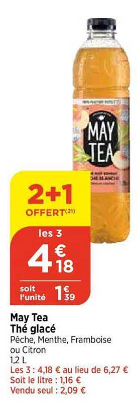 thé glacé may tea