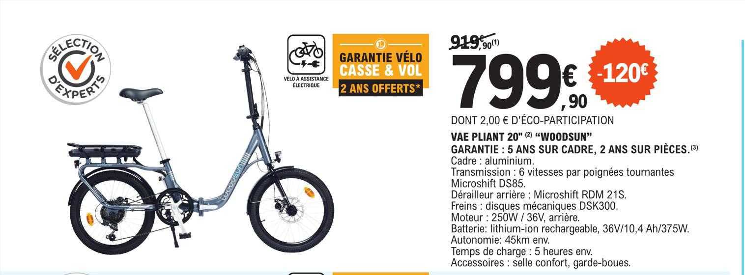 vae pliant 20" "woodsun"