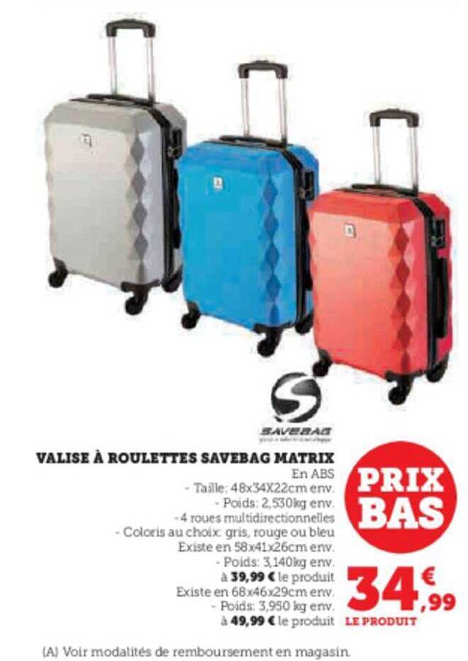 Valise à Roulettes Savebag Matrix