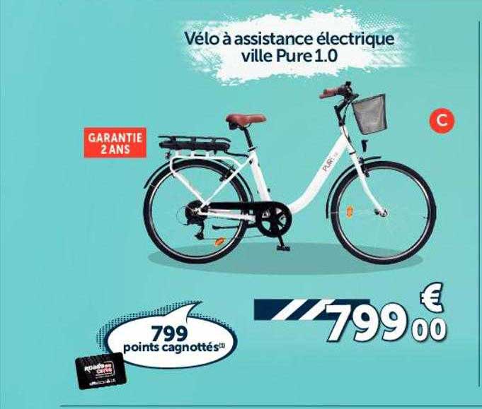 vélo à assistance électrique ville pure 1.0
