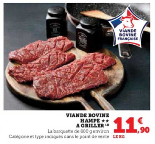 Viande Bovine Hampe**à Griller
