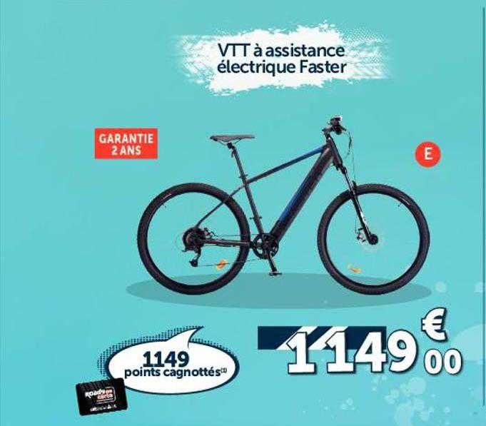vtt à assistance électrique faster