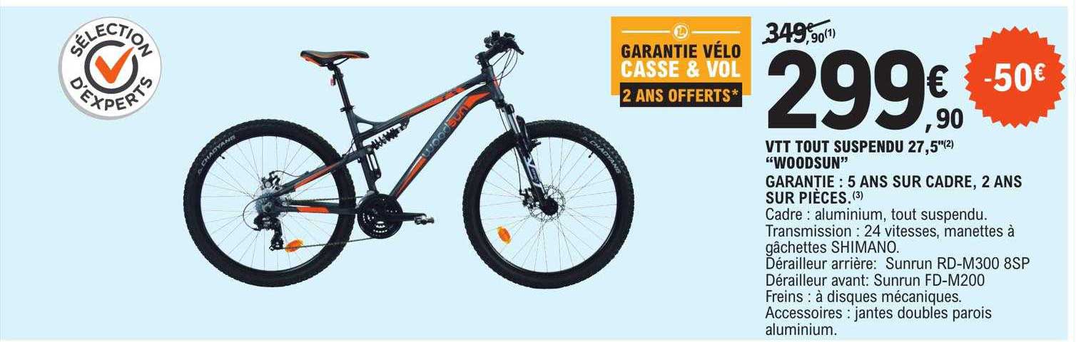 Vtt Tout Suspendu 27,5" "woodsun"