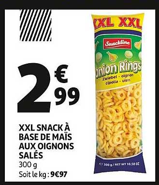 Xxl Snack à Base De Maïs Aux Oignons Salés