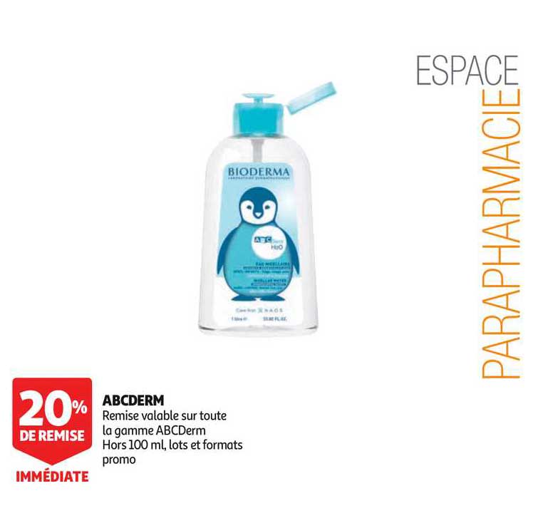 Abcderm 20% Remise Immédiate