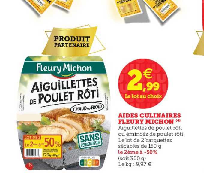 aides culinaires fleury michon
