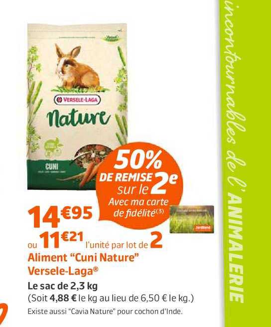 aliment cuni nature versele laga