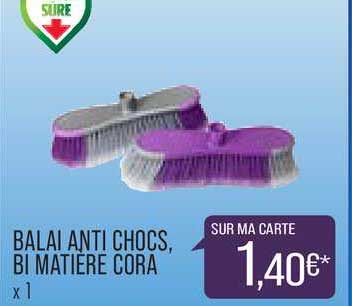 balai anti chocs bi matière cora