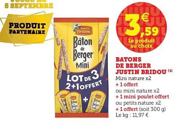 bâtons de berger justin bridou