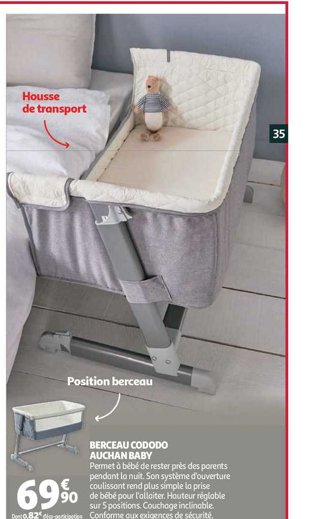 berceau cododo auchan baby