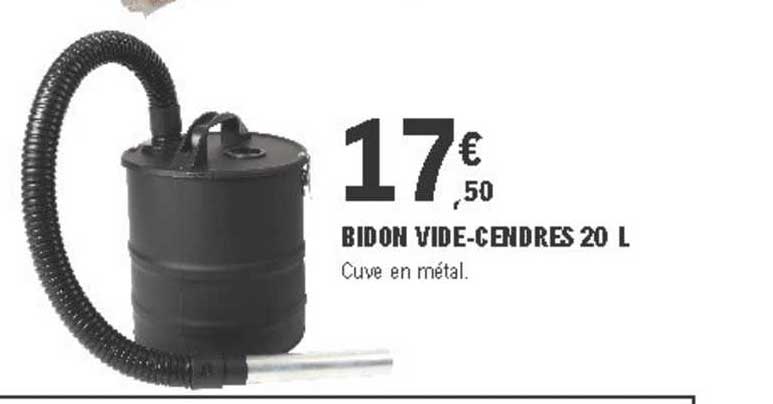 Bidon Vide Cendres 20 L