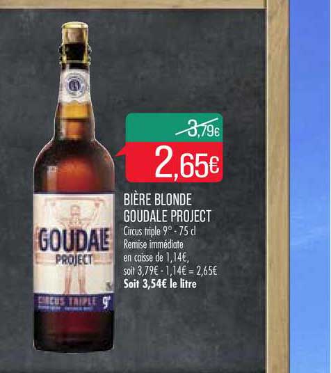 bière blonde goudale project