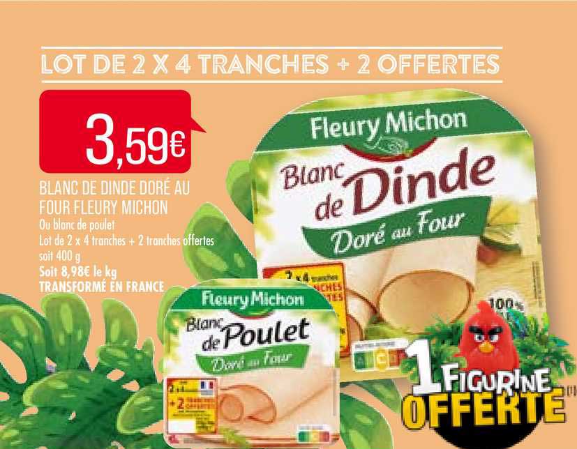 blanc de dinde doré au four fleury michon
