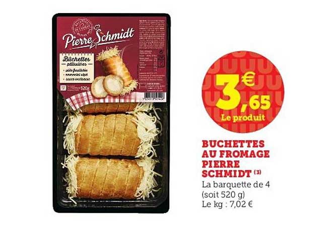 bûchettes au fromage pierre schmidt