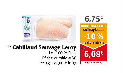 cabillaud sauvage leroy