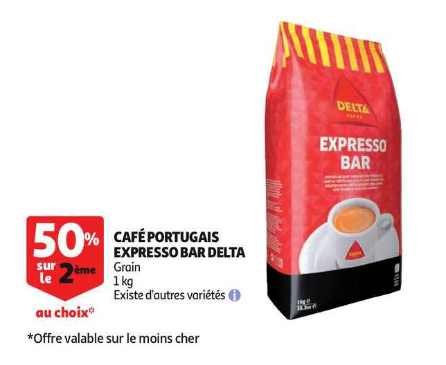 café portugais expresso bar delta 50% sur le 2ème au choix