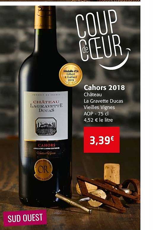 cahors 2018 château la gravette ducas vieilles vignes