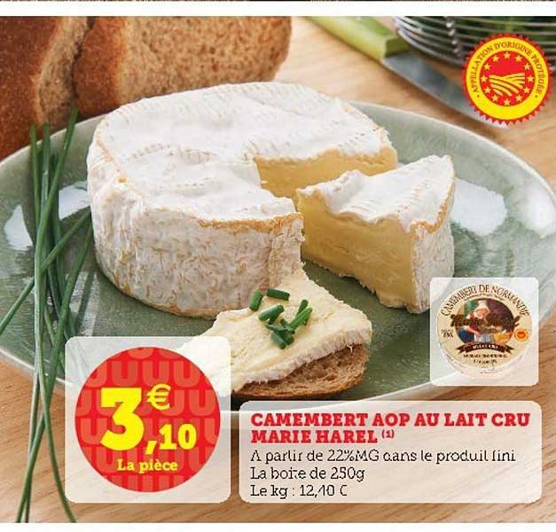 camembert aop au lait cru marie harel