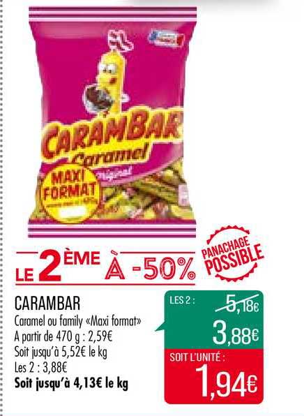 Carambar Le 2ème à -50%