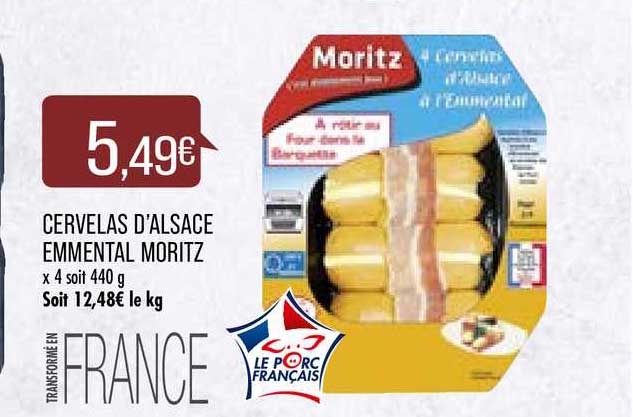 Cervelas D'alsace Emmental Moritz
