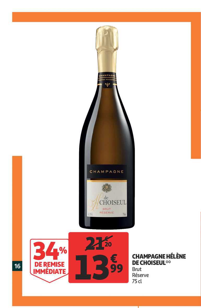 champagne hélène de choiseul 34% remise immédiate