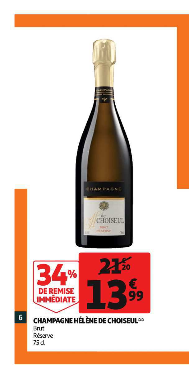 champagne hélène de choiseul 34% remise immédiate