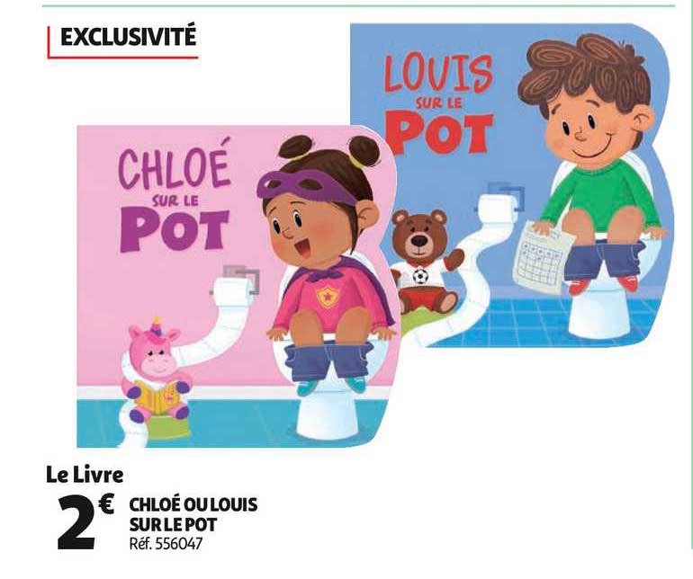 chloé ou louis sur le pot