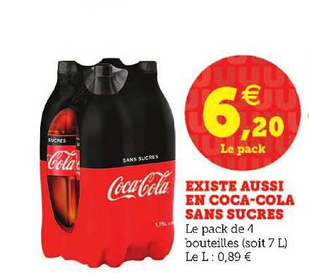 coca cola existe aussi sans sucres