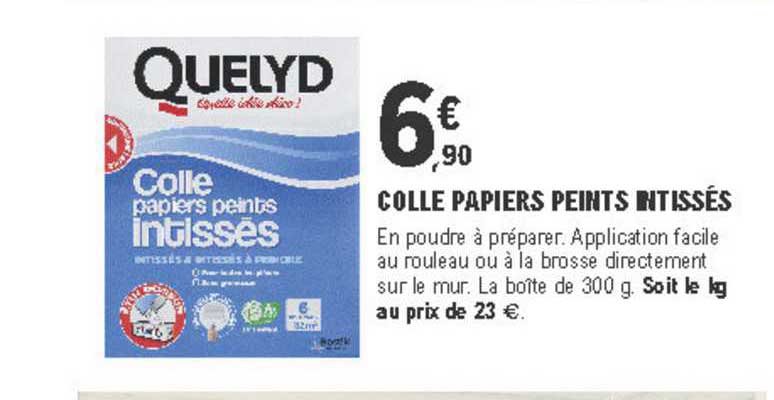 colle papier peints intissés quelyd