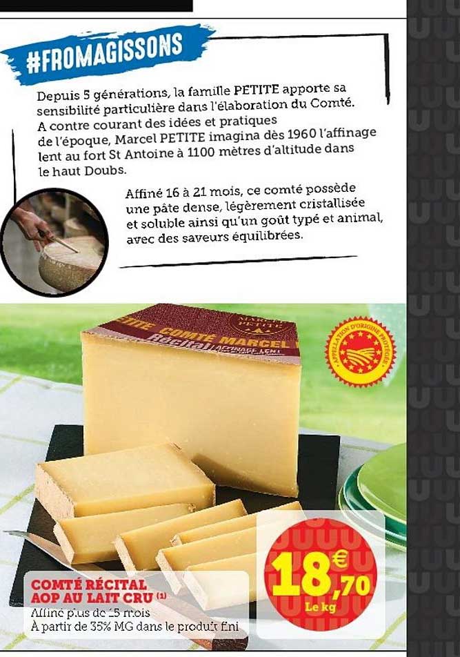 Comté Récital Aop Au Lait Cru