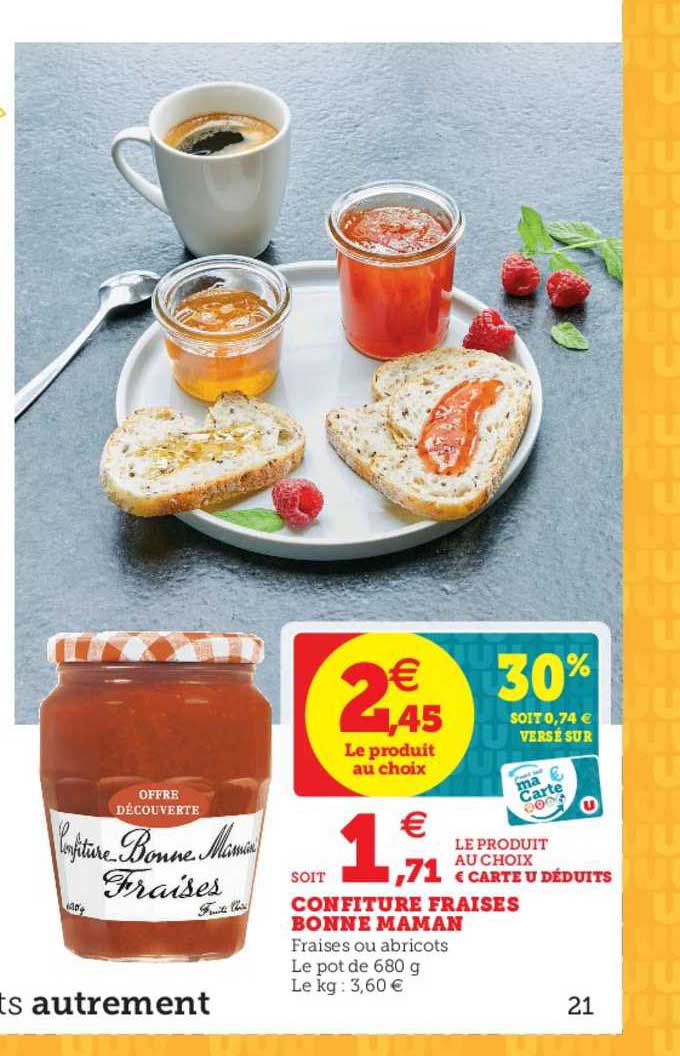 confiture bonne maman fraises