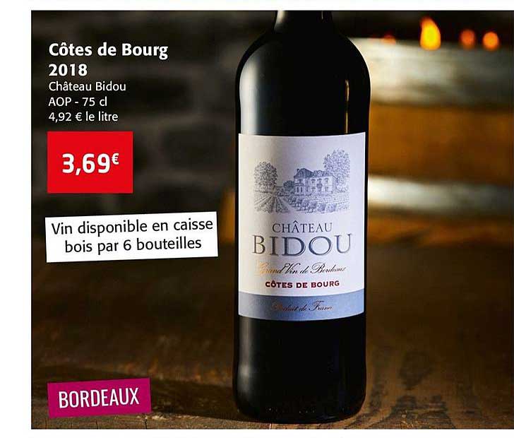 côtes de bourg 2018 château bidou