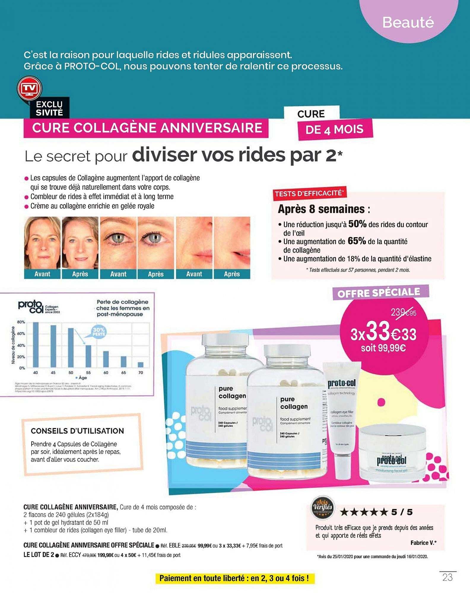 cure collagène anniversaire