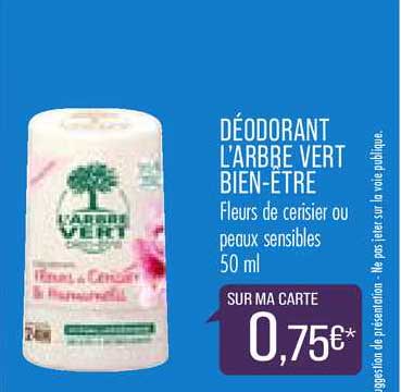 déodorant l'arbre vert bien être