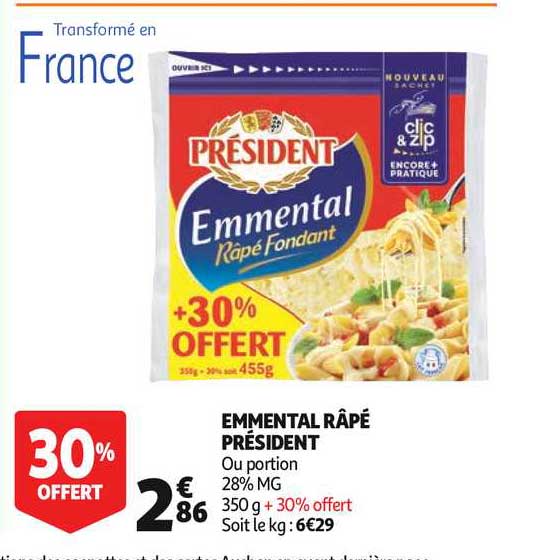 Emmental Râpé Président