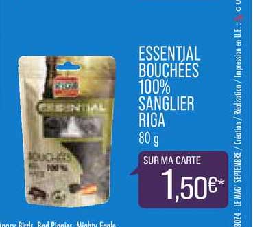 Essential Bouchées 100% Sanglier Riga