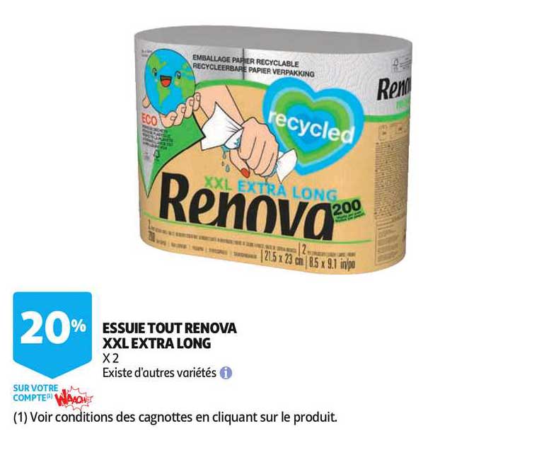 essuie tout renova xxl extra long