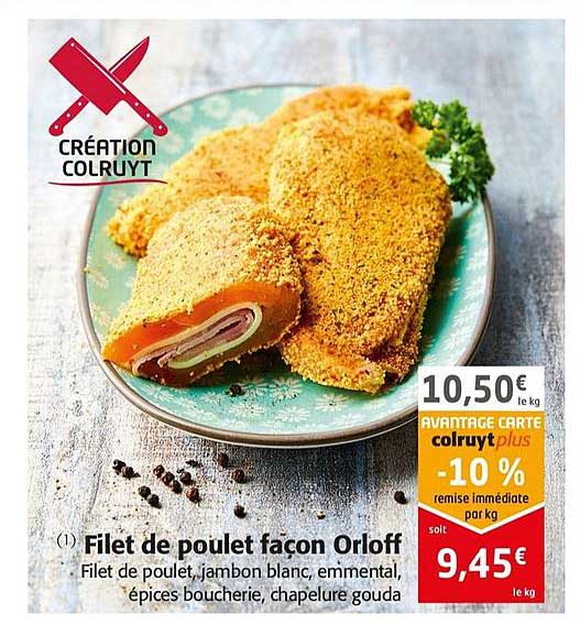 filet de poulet façon orloff