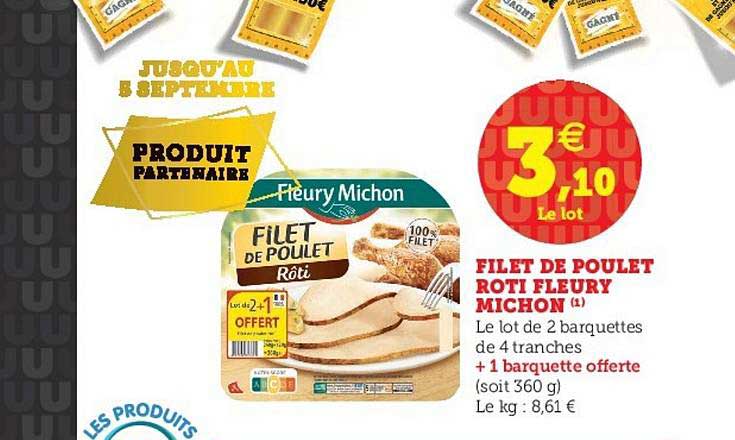filet de poulet roti fleury michon