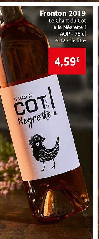 fronton 2019 le chant du cot à la négrette