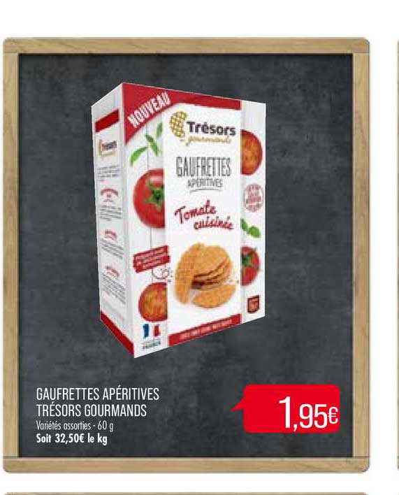 gaufrettes apéritives trésors gourmands