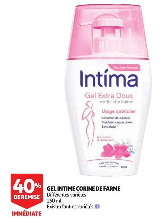 gel intime corine de farme 40% remise immédiate