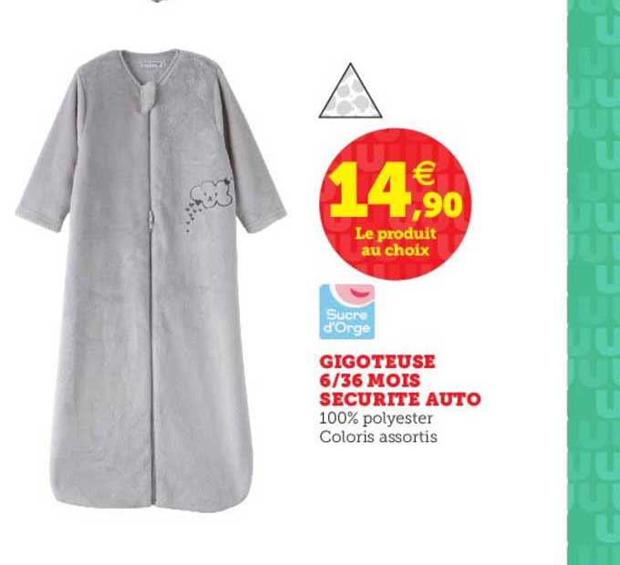 gigoteuse 3 36 mois sécurité auto sucre d'orge