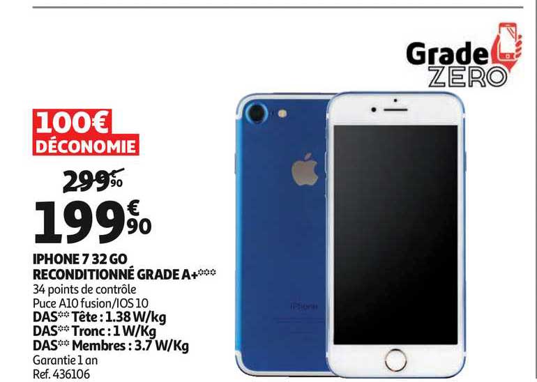 iphone 7 32 go reconditionné grade a+
